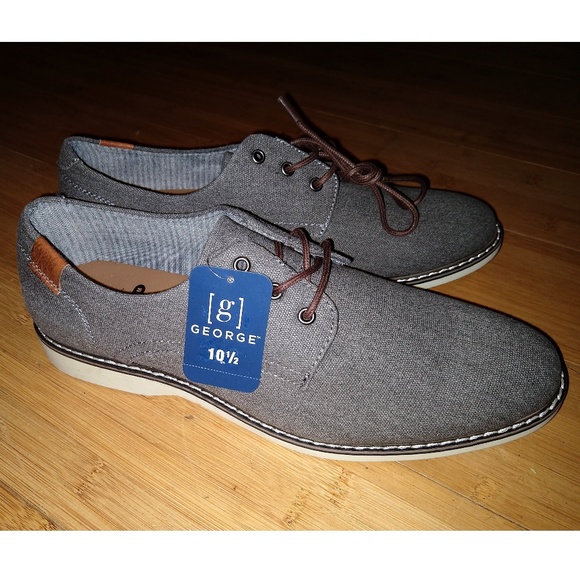 george men's denim oxford shoe